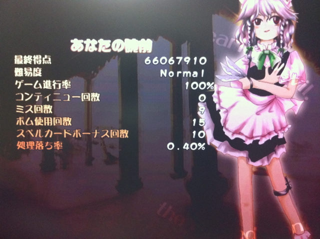 紅魔郷Normal魔符魔理沙クリア