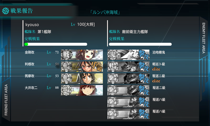 鉄底海峡E-2ボス艦隊撃破