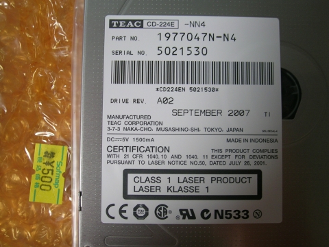 TEAC CD-224E 名前